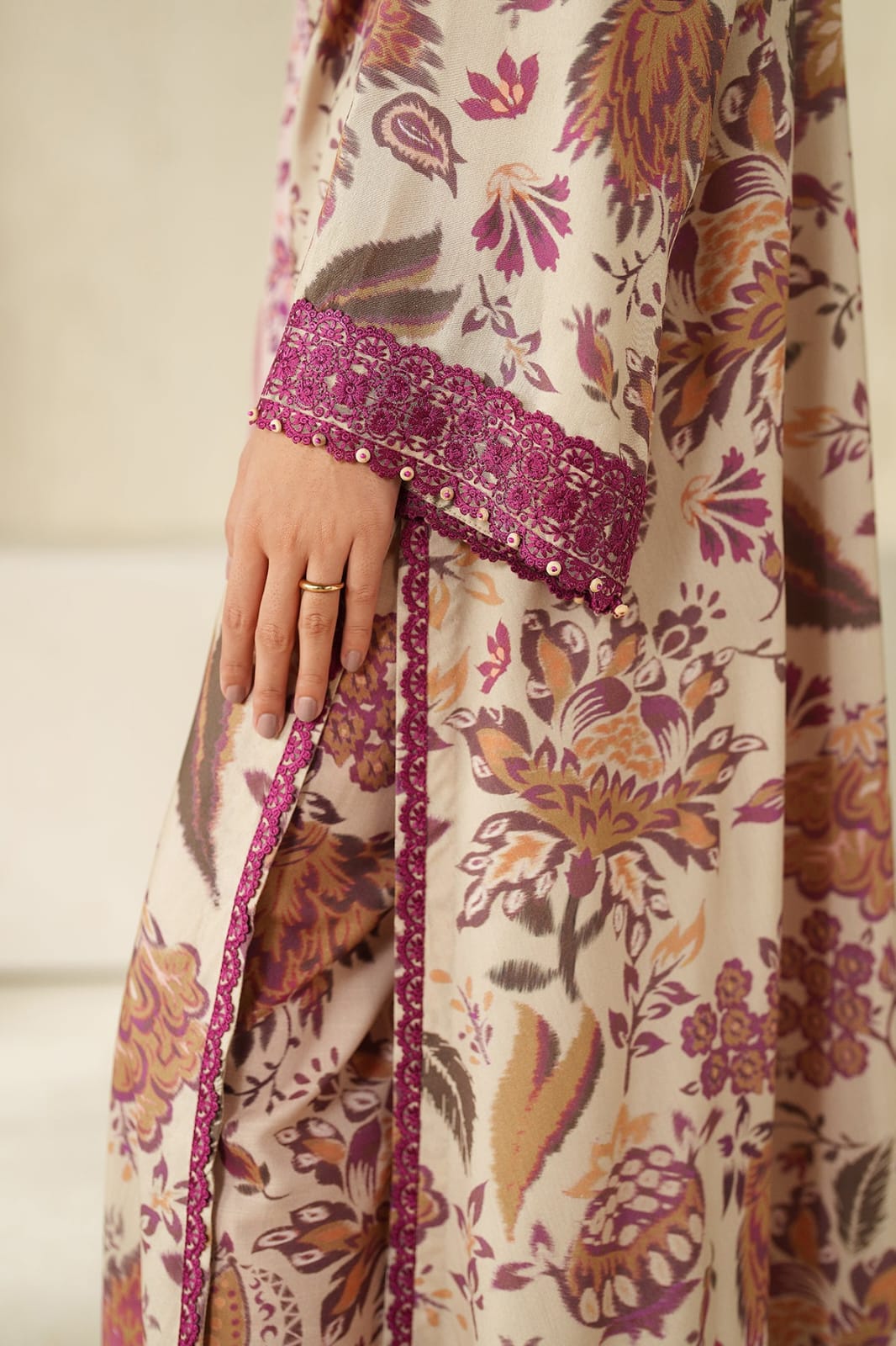 Lawn Embroidered 3 Piece Suit Ready To Wear