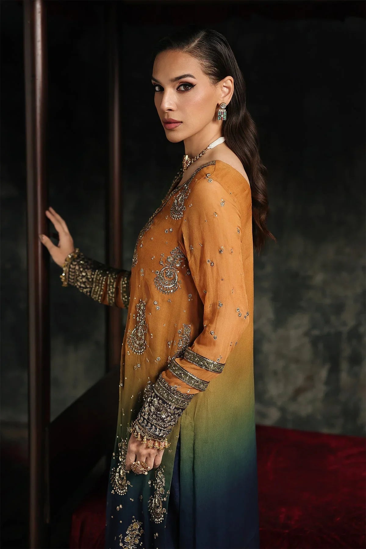 Jewel Tone Heritage - 3Piece Embroidered Lawn Suit | Ready To Wear
