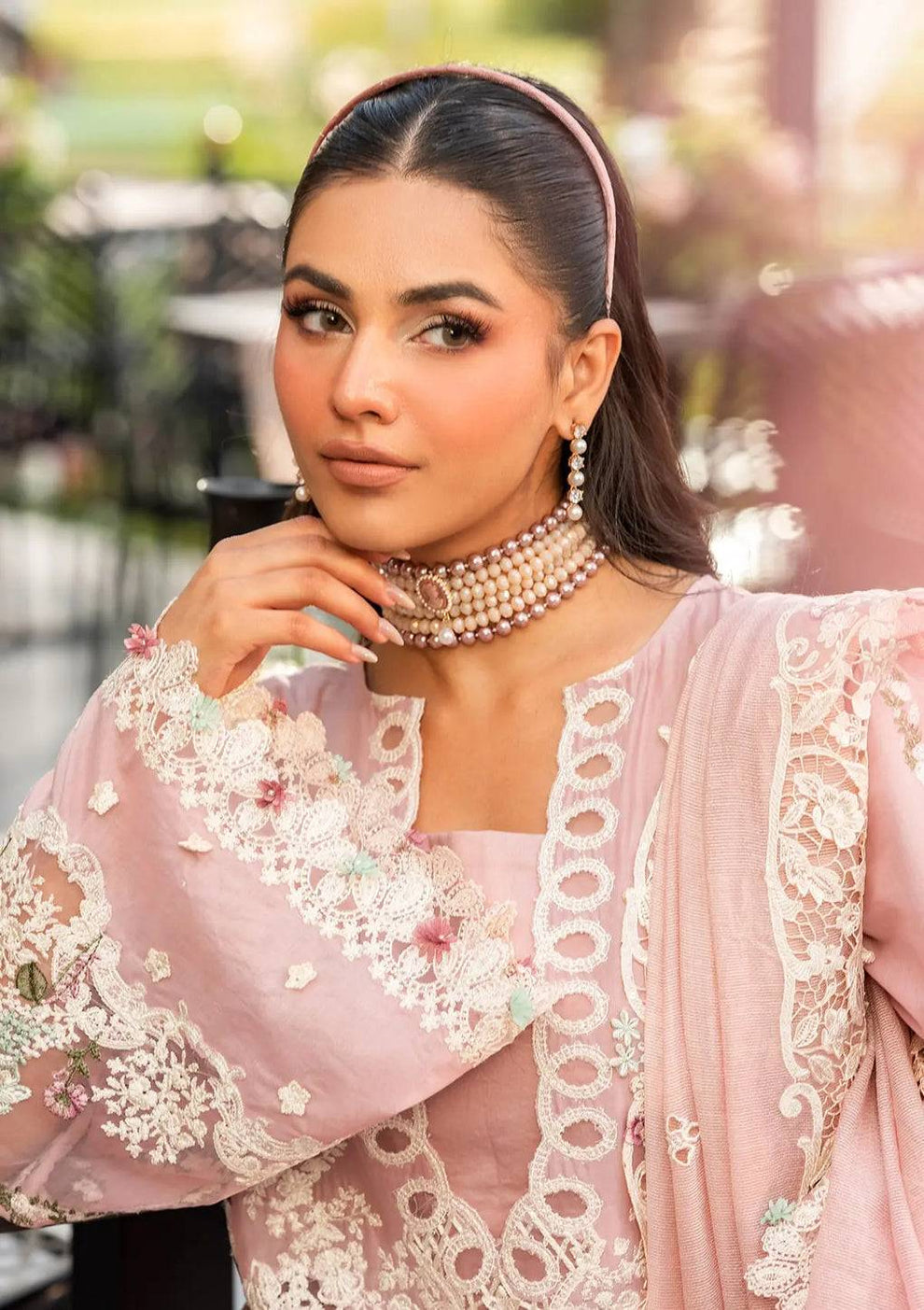 Pink Thread Embroidered Lawn | Ready-to-Wear Formal