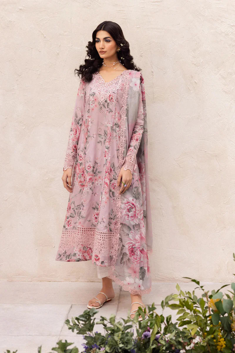 Blush Floral - 3 Piece Embroidered Lawn Suit | Ready To Wear