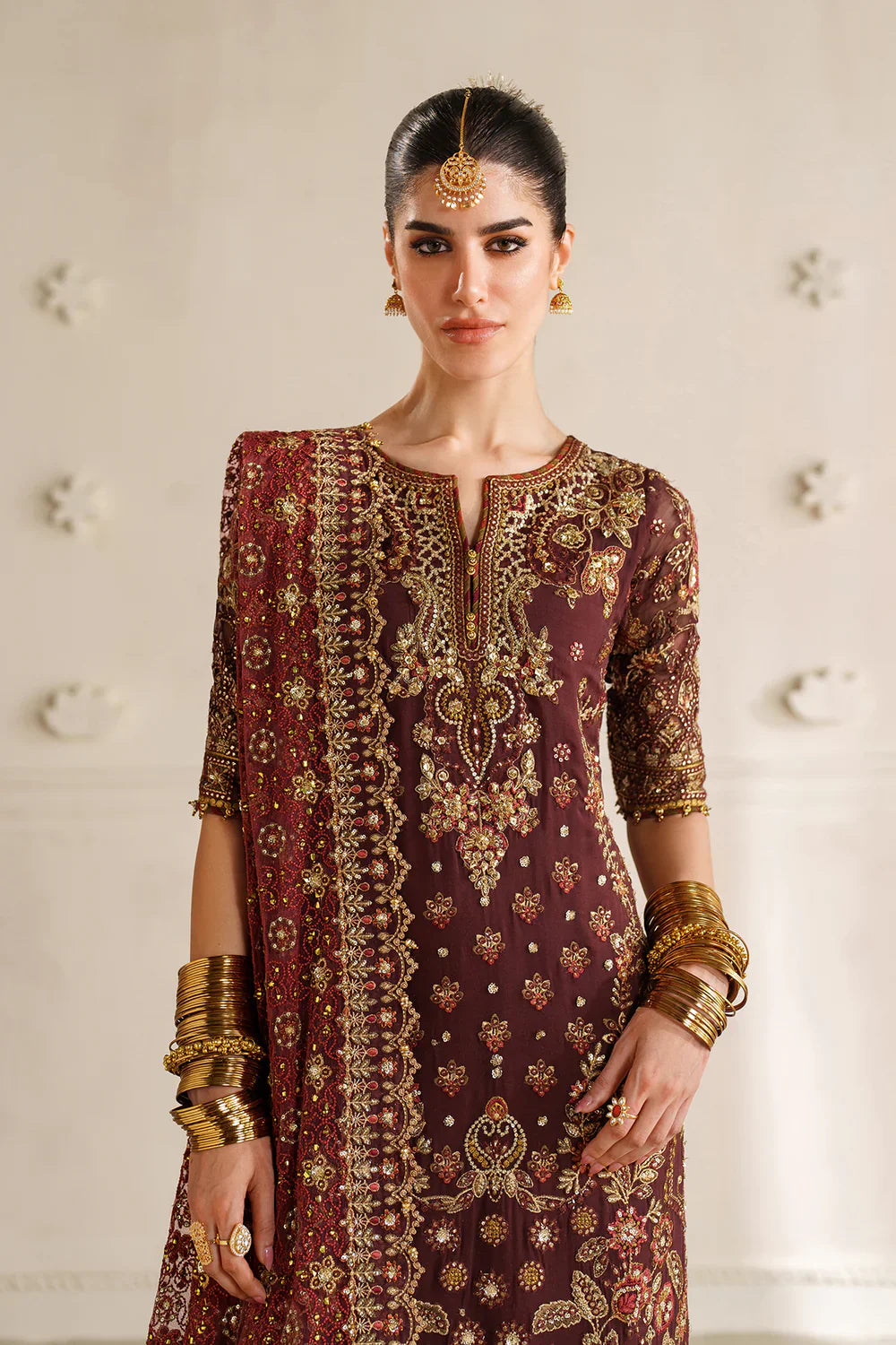 03-Piece Lawn Suit With Fully Embroidery - Ready To Wear