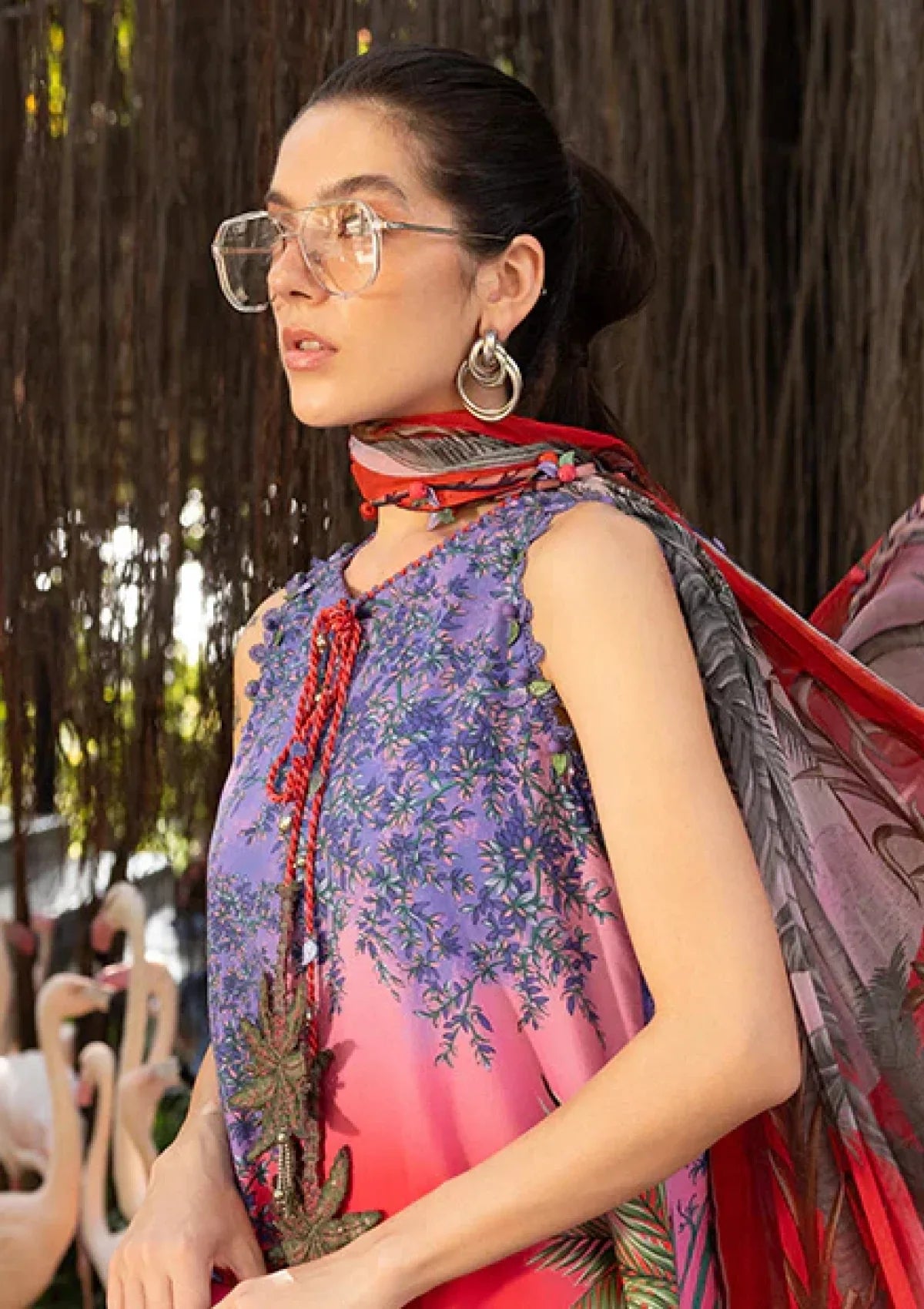 Violet Sunrise - 3 Piece Embroidered Lawn Suit | Ready To Wear