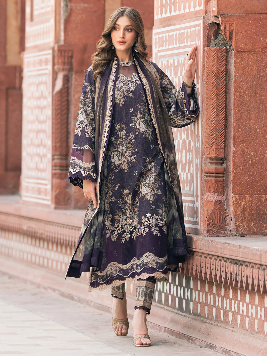 3Pcs Digital Printed Lawn Suit Ready To Wear