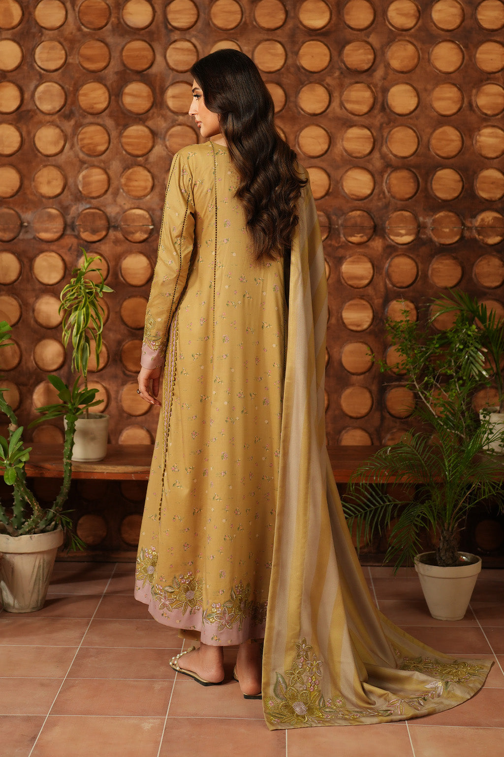 3 Piece Embroidered Lawn  Stitched Suit Ready To Wear