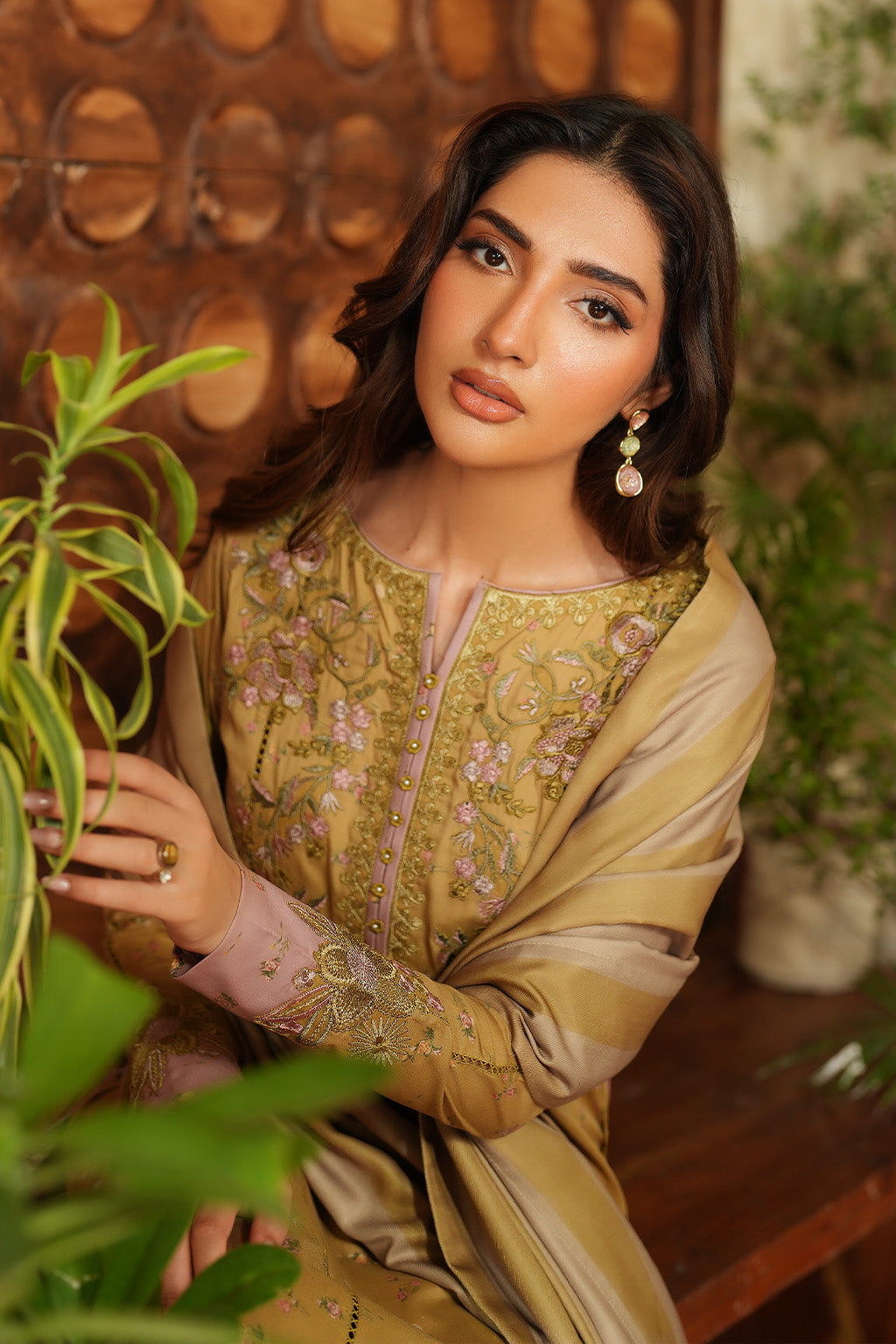 3 Piece Embroidered Lawn  Stitched Suit Ready To Wear
