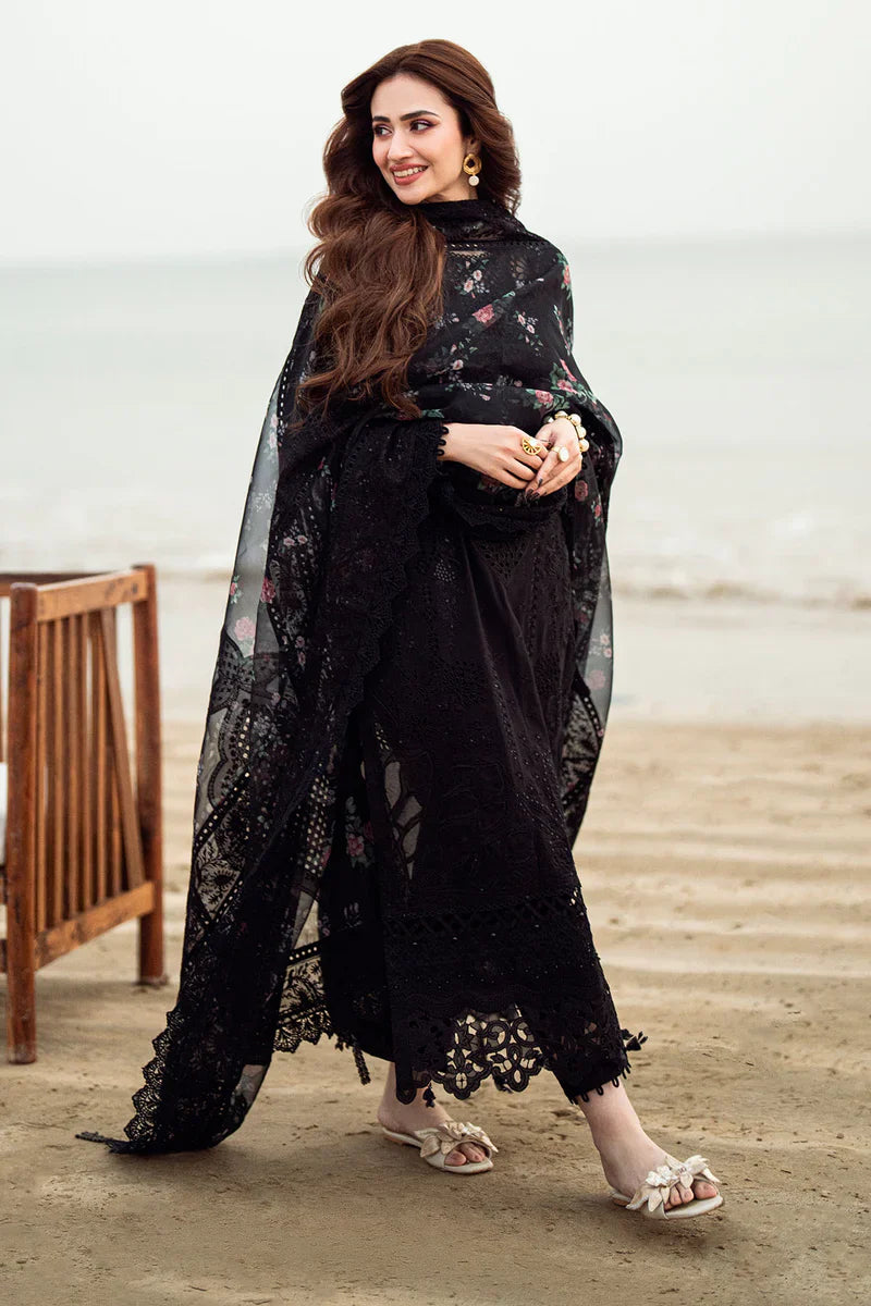 03-Piece Lawn Suit With Heavy Embroidery - Ready To Wear