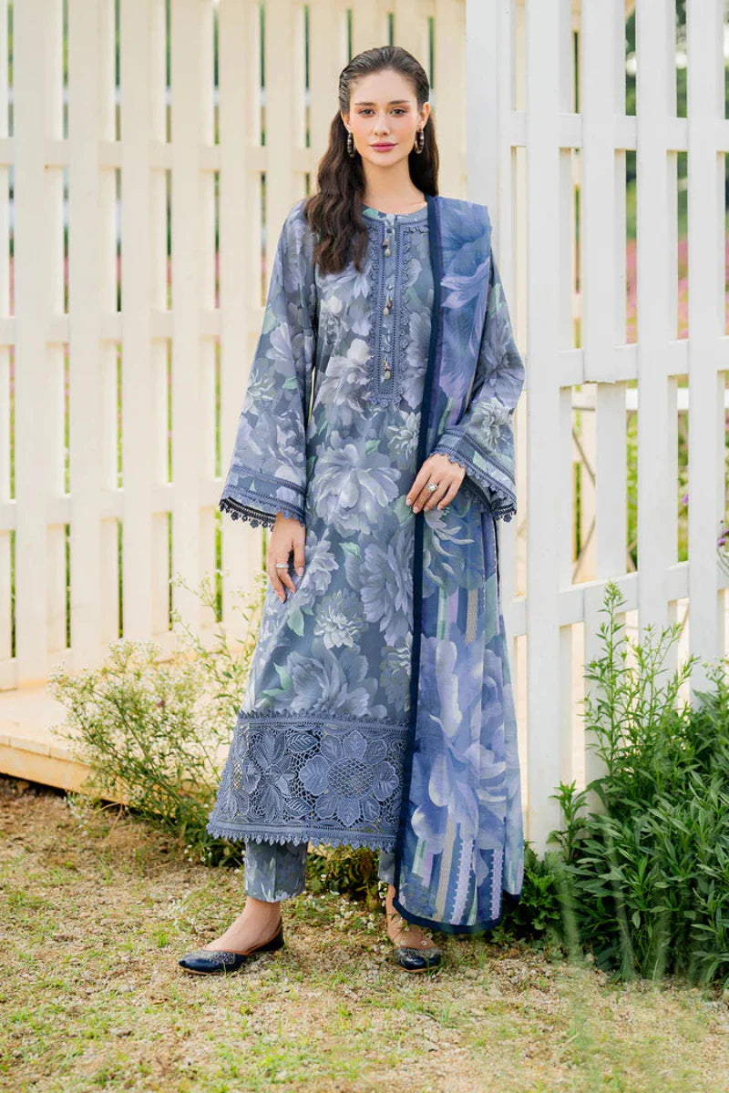 Steel Flora - 3 Piece Lawn Suit | Ready To Wear