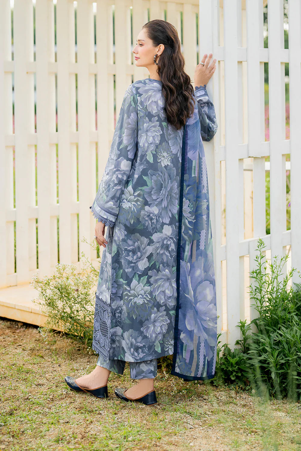 Steel Flora - 3 Piece Lawn Suit | Ready To Wear