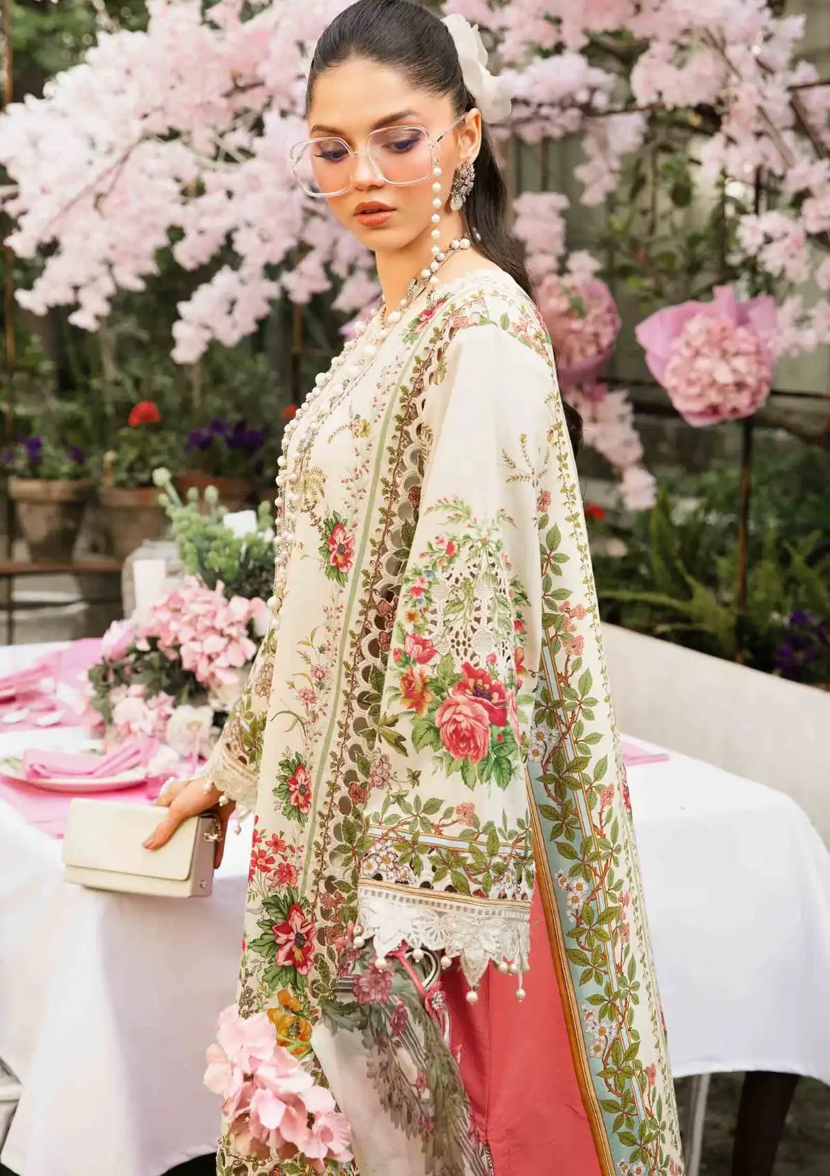 Ivory Blossom - Embroidered Lawn Suit | Ready To Wear