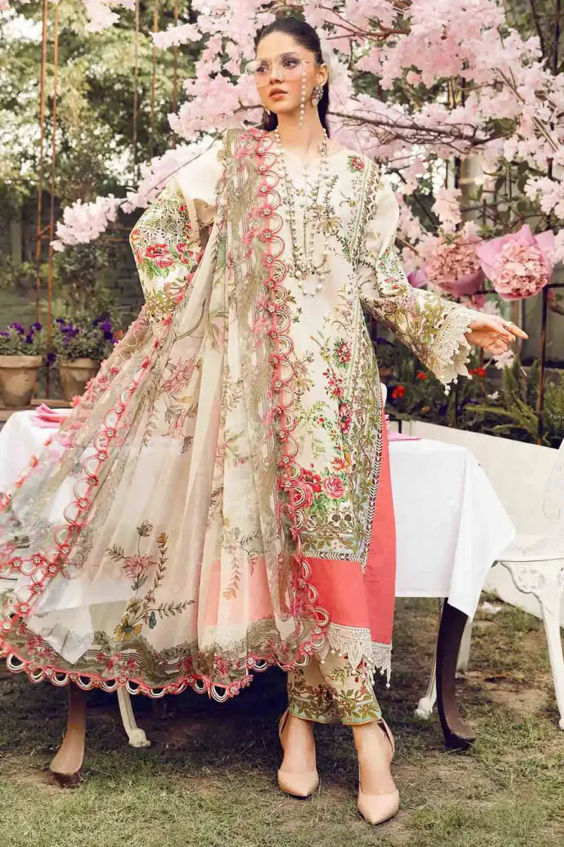 Ivory Blossom - Embroidered Lawn Suit | Ready To Wear
