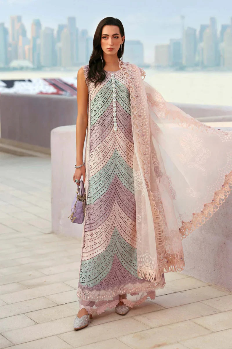 03-Piece Lawn Suit With Embroidery - Ready To Wear