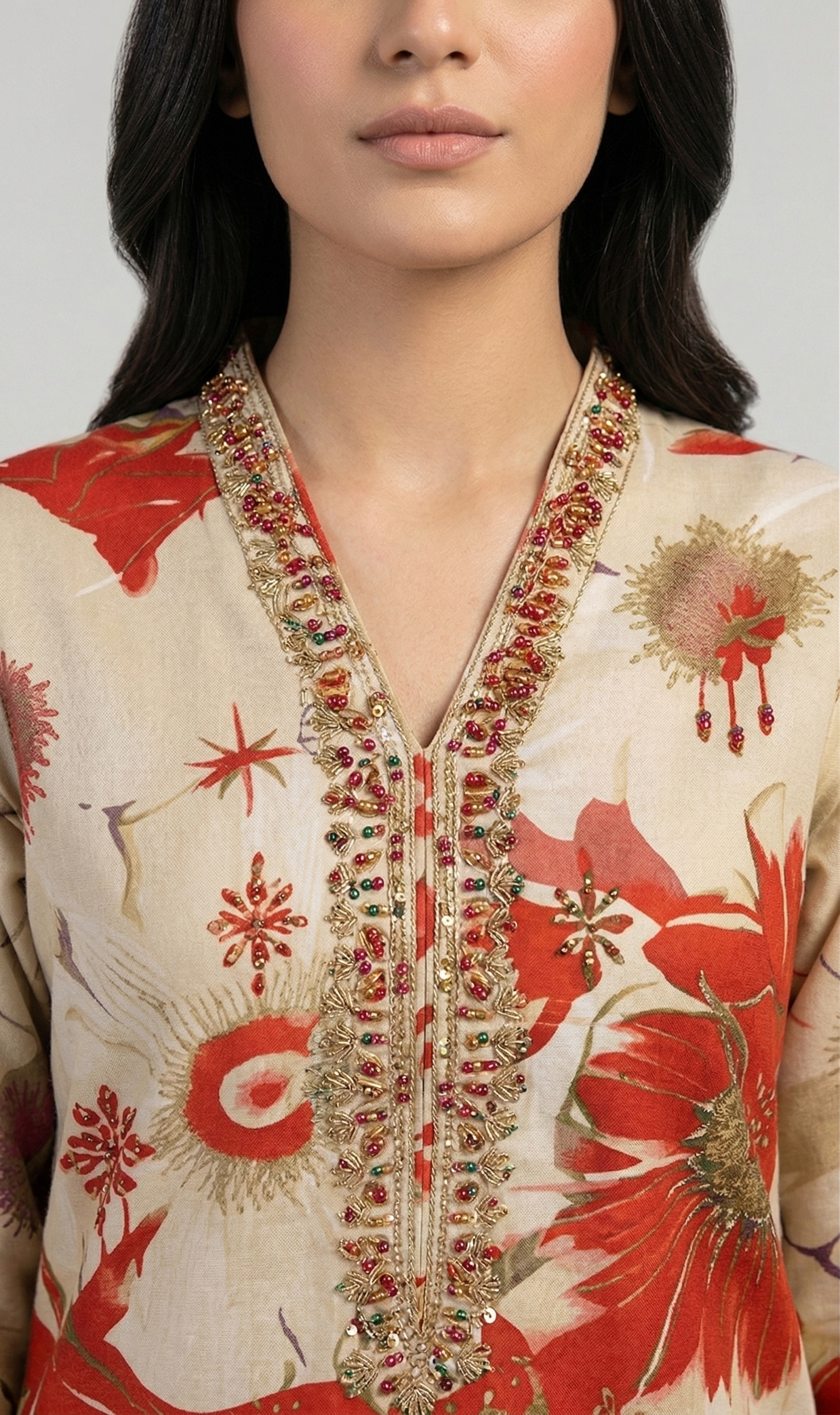03-Piece Lawn Suit - Ready To Wear