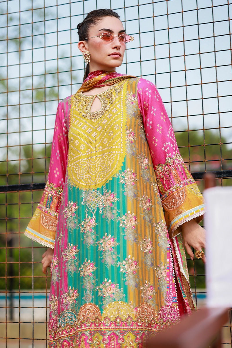 03-Piece Jacquard Swiss Lawn Suit - Ready To Wear