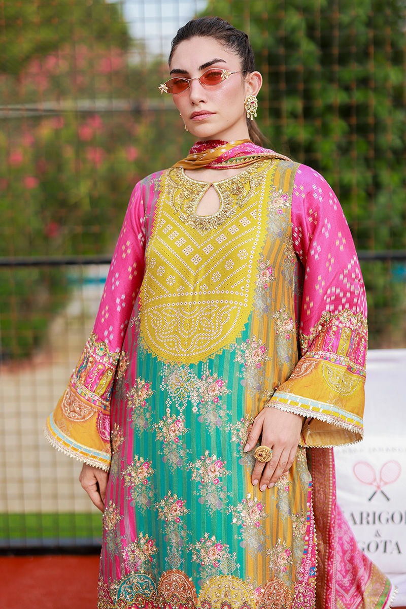 03-Piece Jacquard Swiss Lawn Suit - Ready To Wear