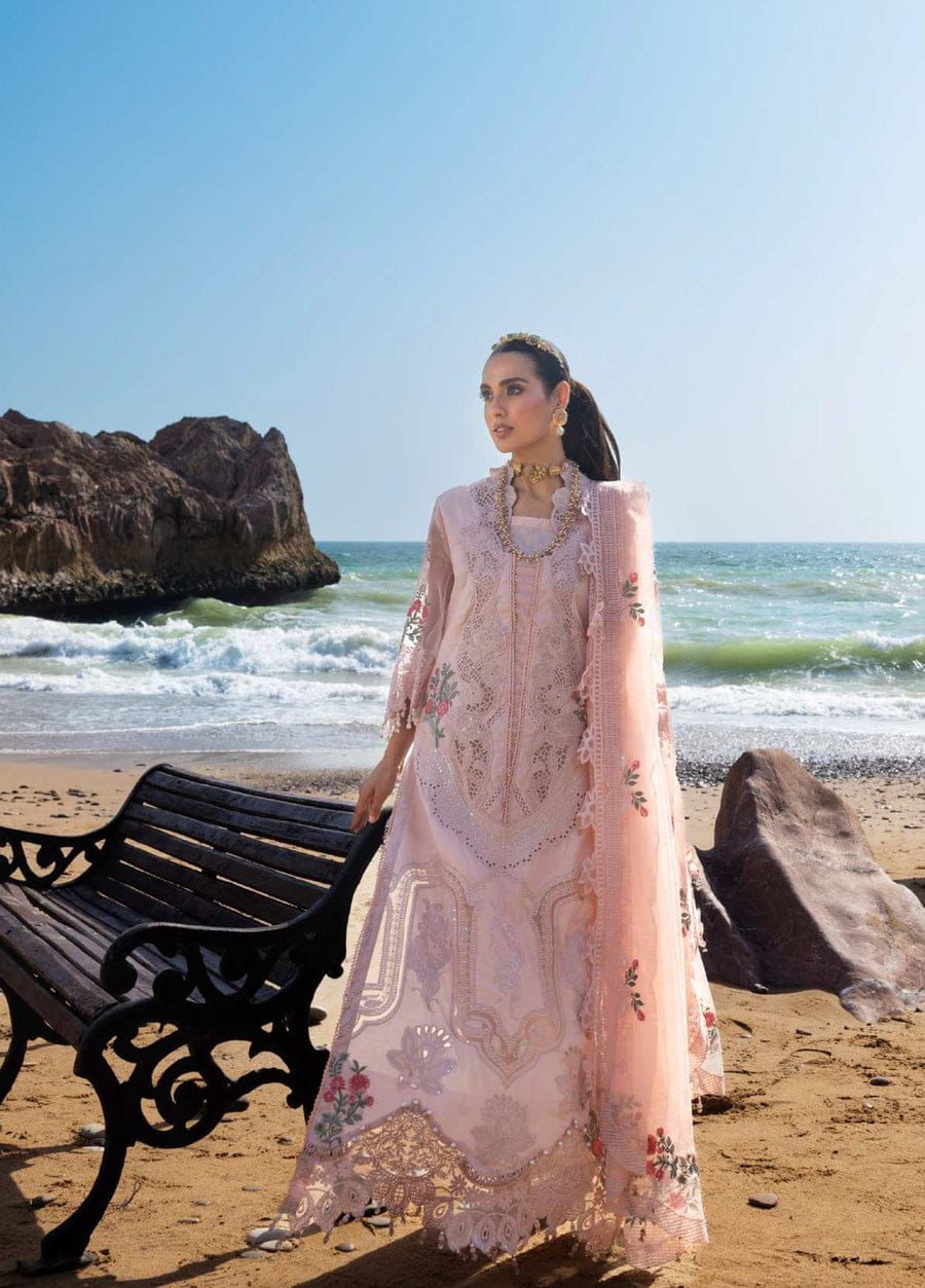 03-Piece Lawn Suit With Heavy Embroidery - Ready To Wear