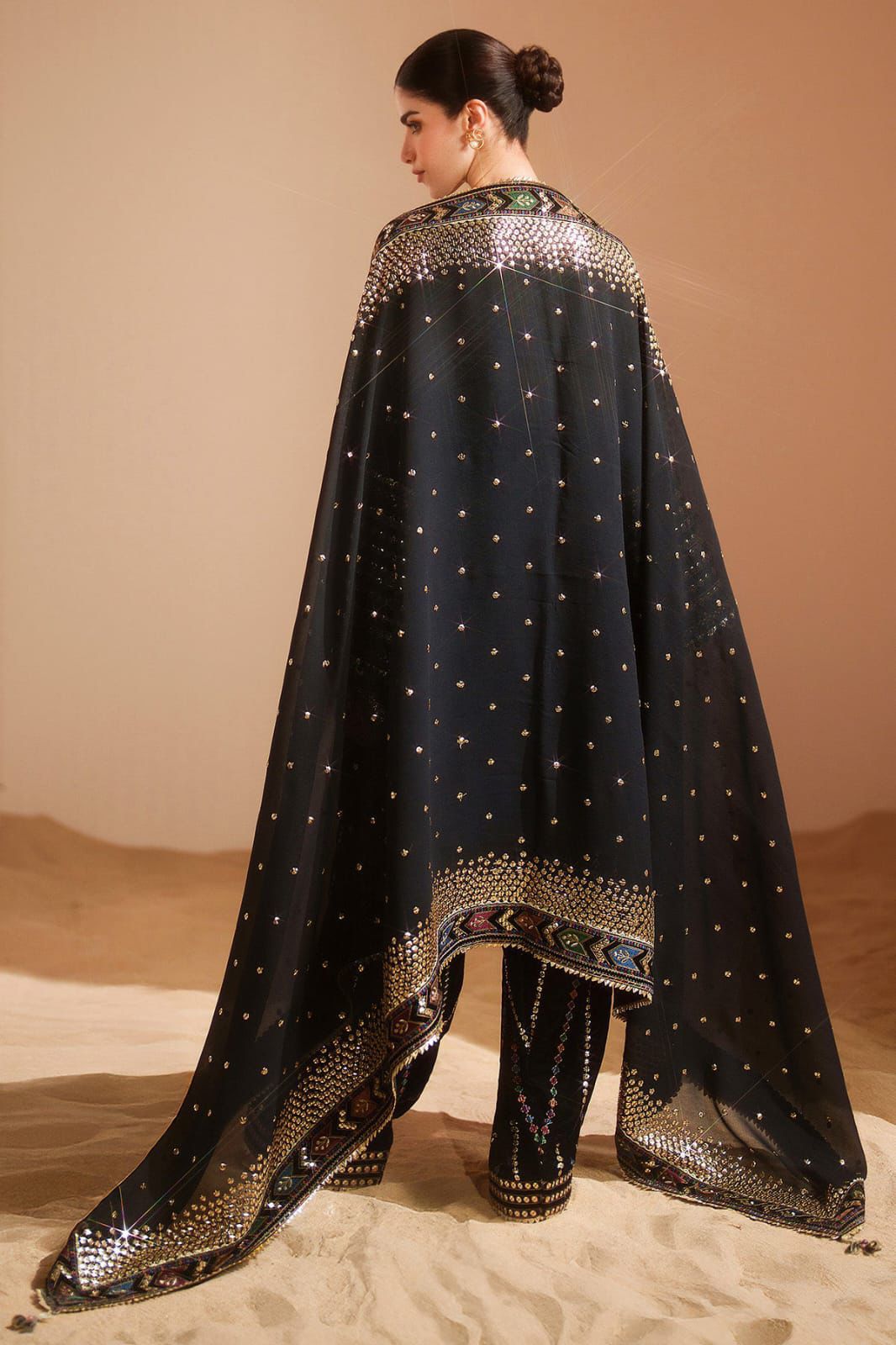 Classic Black & Gold - 3 Piece Lawn Suit | Ready To Wear