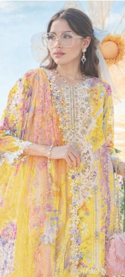 03-Piece Lawn Suit - Ready To Wear