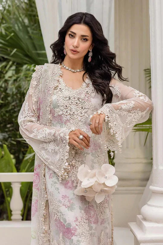 Ivory Orchid - 3 Piece Chiffon Suit | Ready To Wear