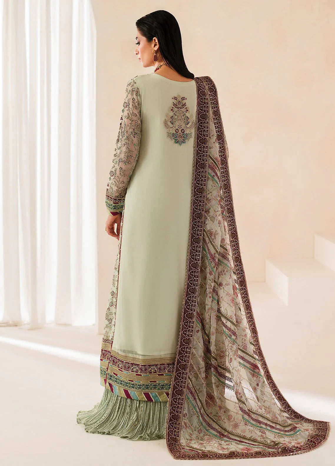 03-Piece Lawn Shirt With Embroidery  Ready To Wear